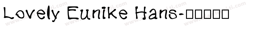 Lovely Eunike Hans字体转换